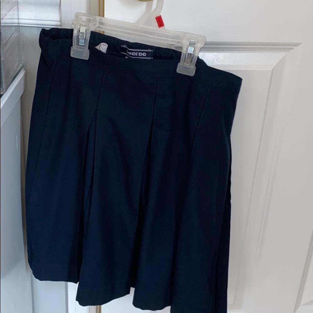 Lands end pleated skirt